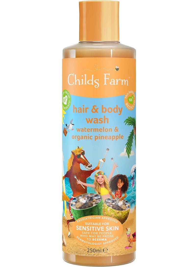Childs Farm Hair And Body Wash Watermelon And Organic Pineapple 250 ML